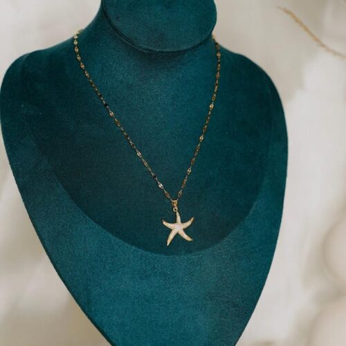 Star fish pendant chain