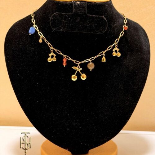 Cherry Charm Cascade Necklace