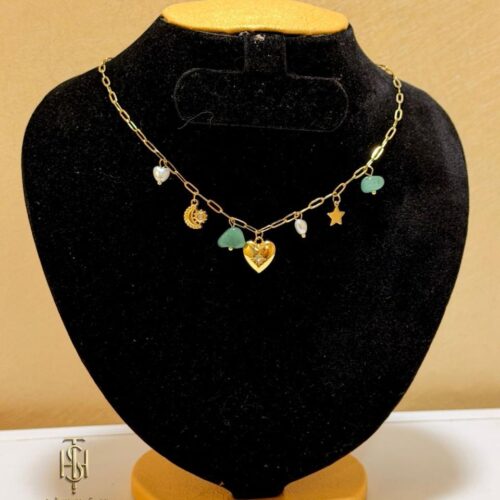 Luna Heart Drop Chain