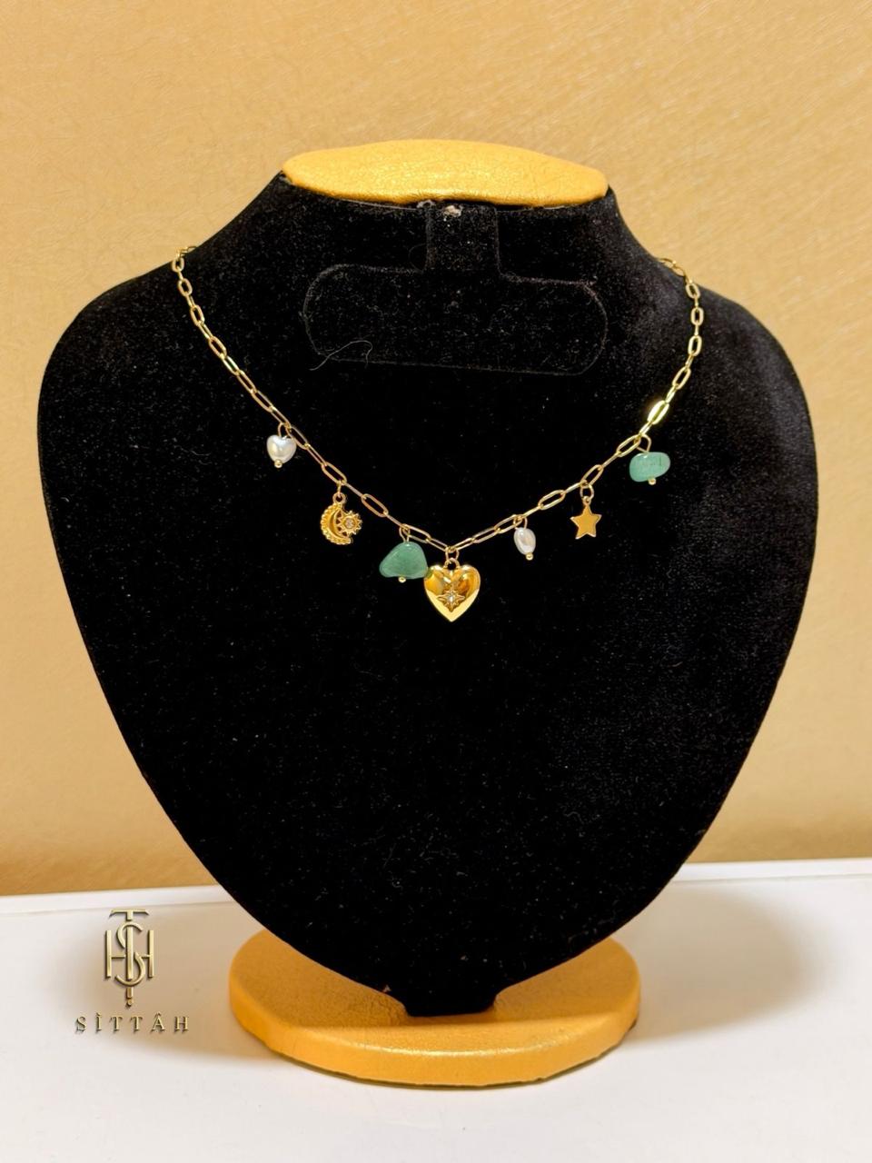 Luna Heart Drop Chain