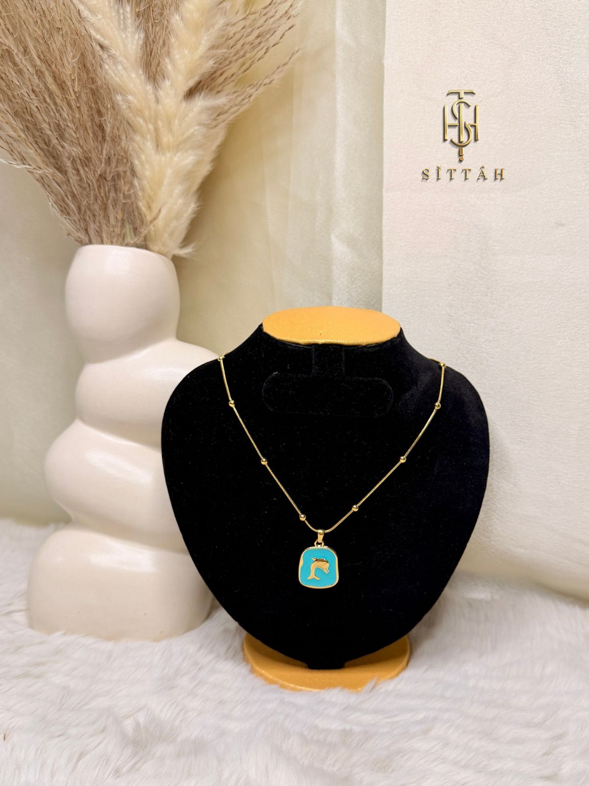 Blue Tide Dolphin Necklace