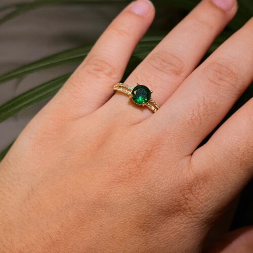 Mystic Emerald Ring