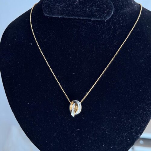 Twin Halo Necklace