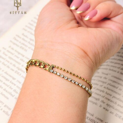 Golden Dual Grace Bracelet