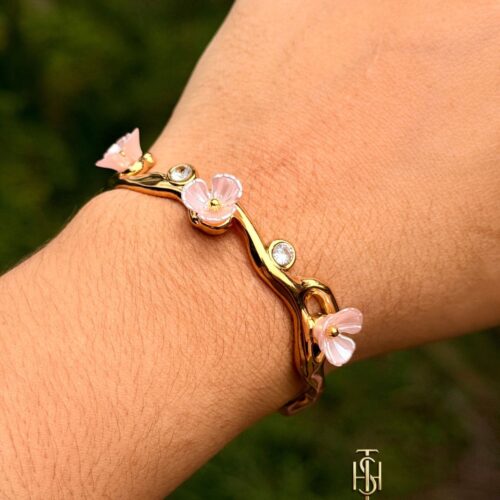 Pink Blossom Cuff