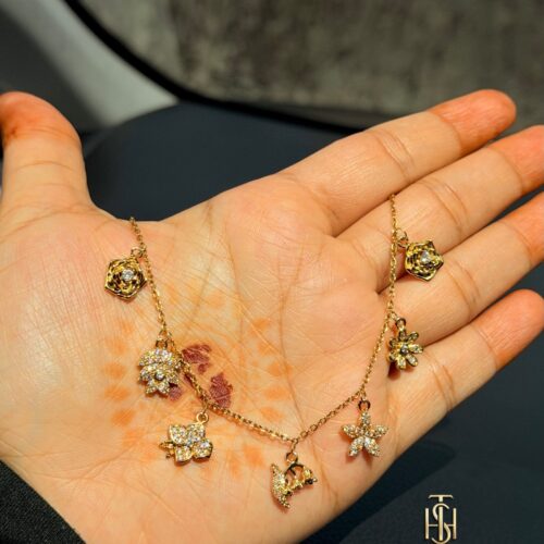 Butterfly Blossom Charm Chain