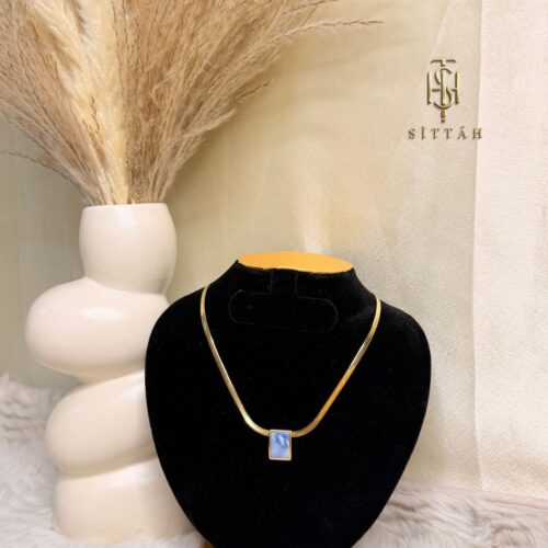 Golden Sapphire Bloom Chain
