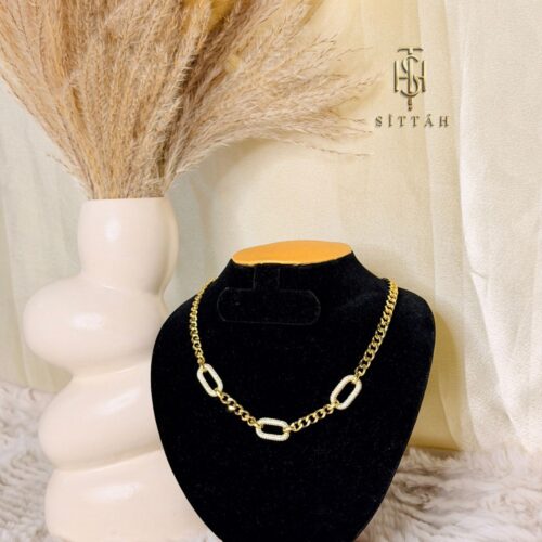 Golden Halo Link Necklace