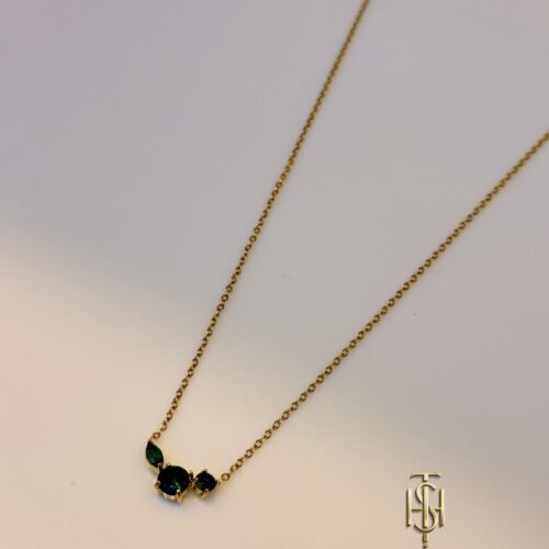 Emerald Trinity Necklace