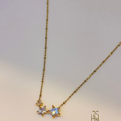 Celeste Trio Star Necklace