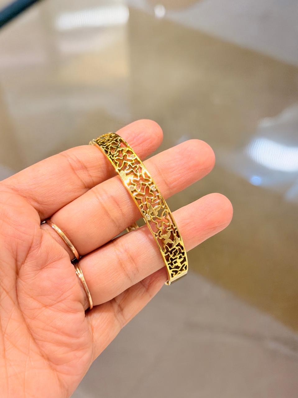 Golden Lattice Bangle