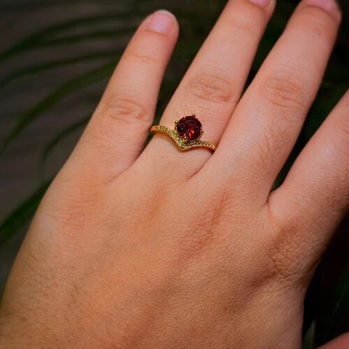 Crimson Heart Ring