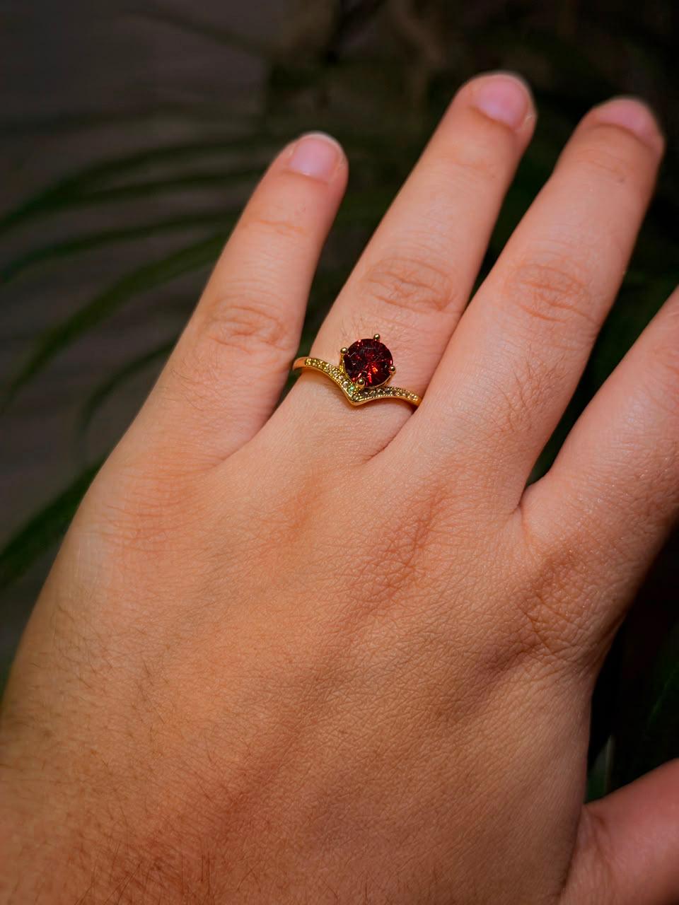 Crimson Heart Ring