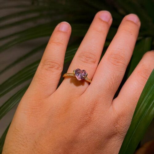Amour Pink Heart Ring