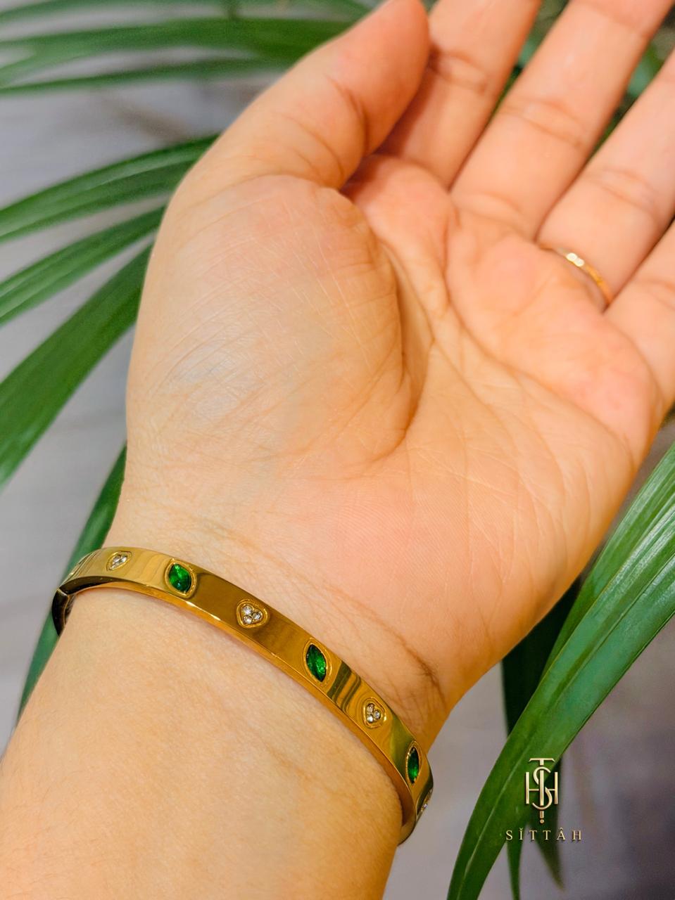 Royal Emerald Bangle