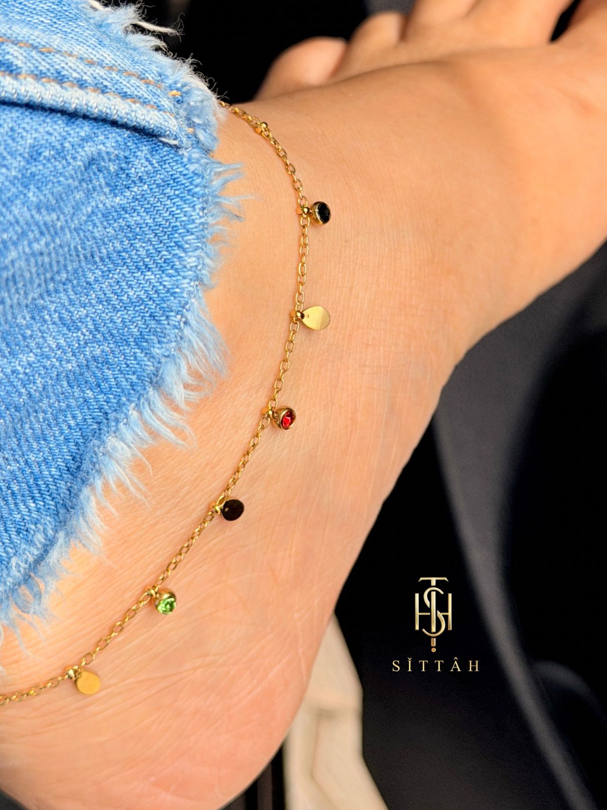 Prism Dangle Anklet