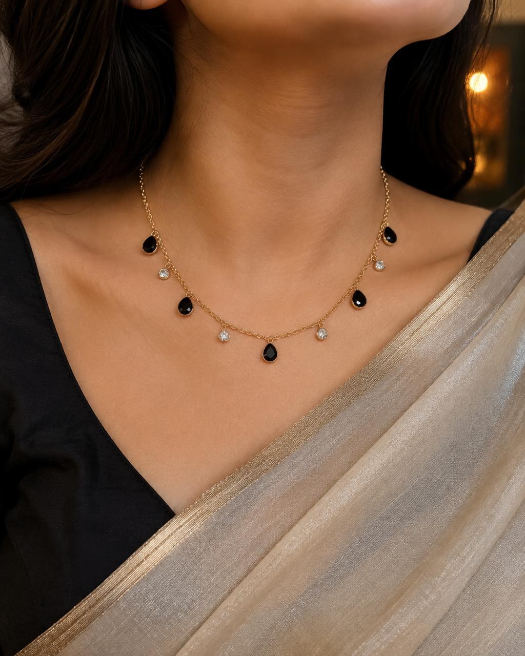 Onyx Charm Necklace - Image 4