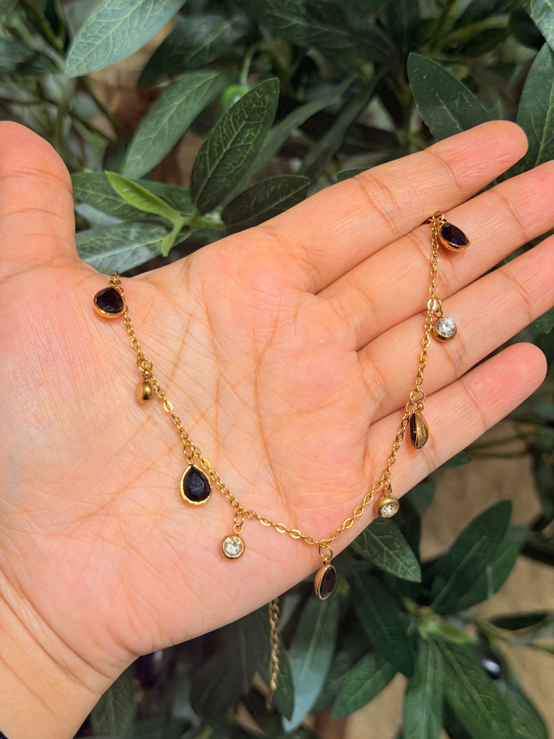 Onyx Charm Necklace - Image 2