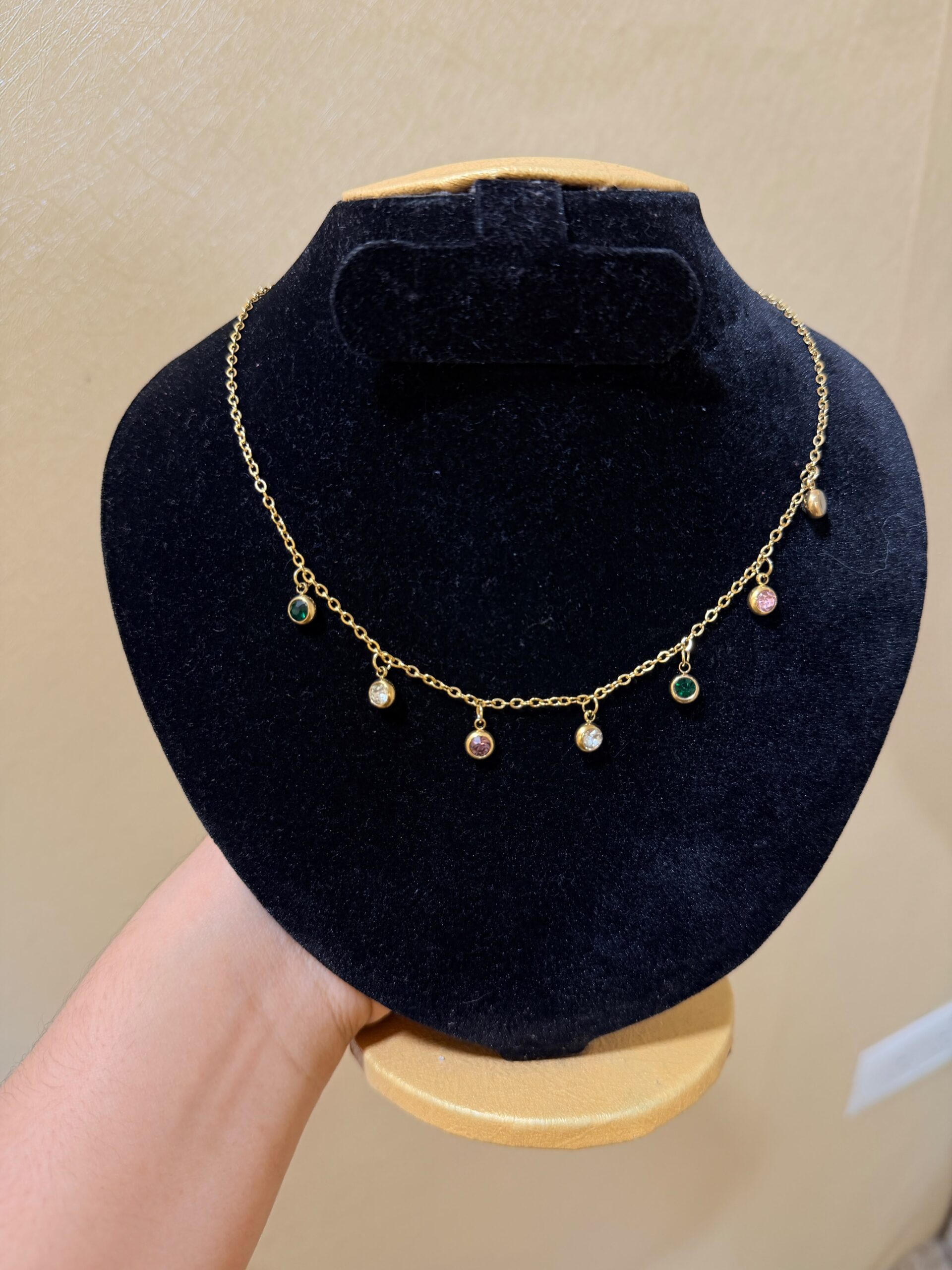 Amara Crystal Drop Chain