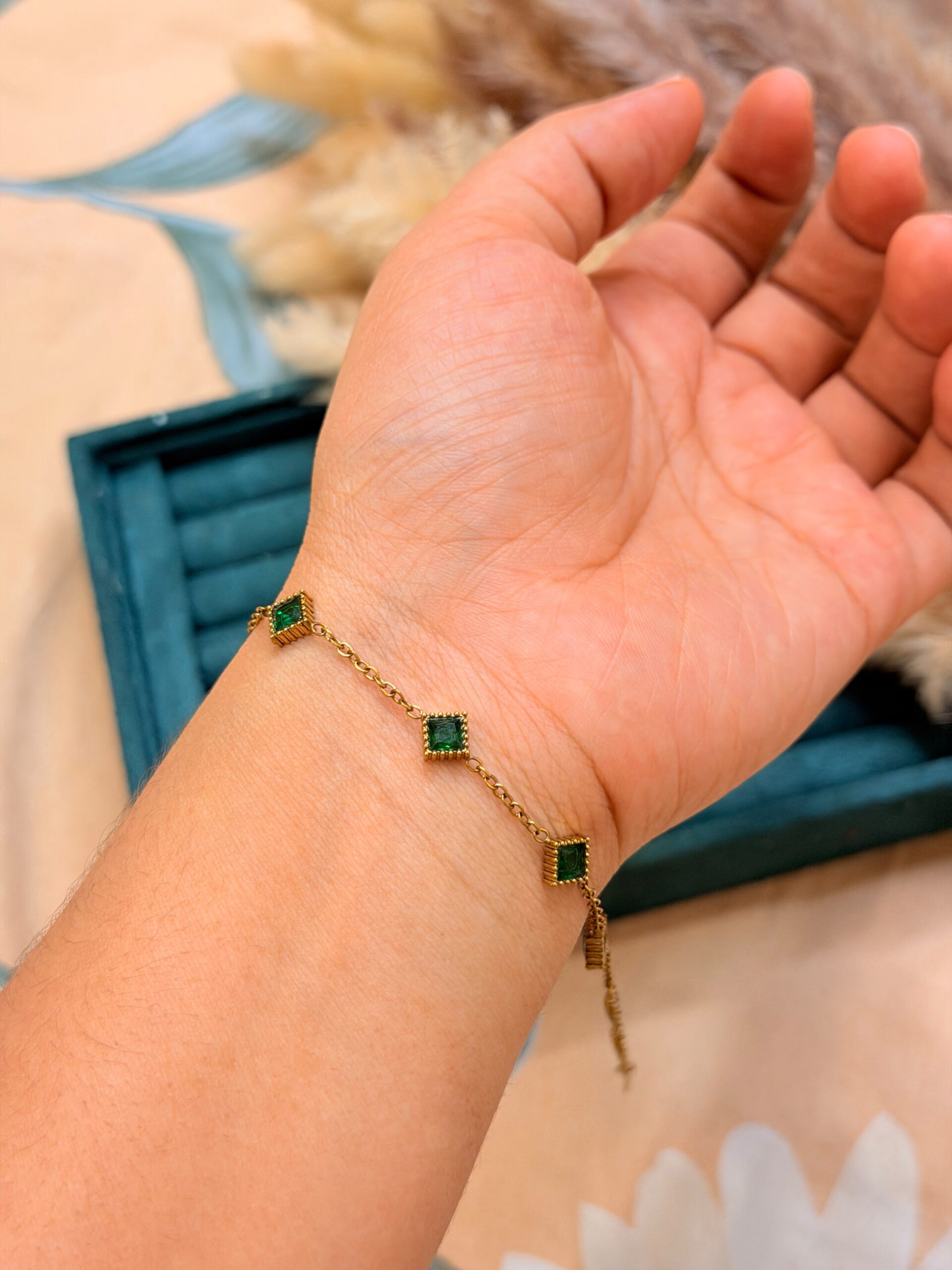 Emerald Trellis Bracelet
