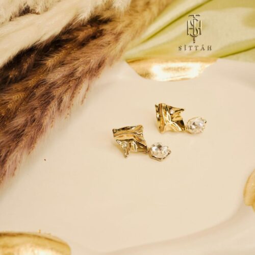 Crystal Fold Studs