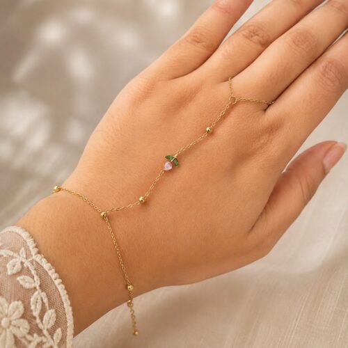 Rosebud Hand Chain