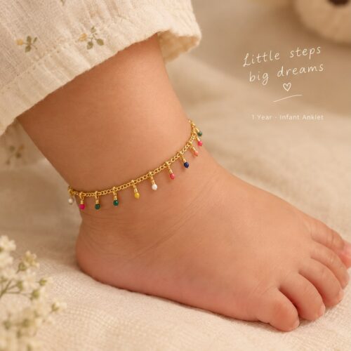 Rainbow Charm Anklet