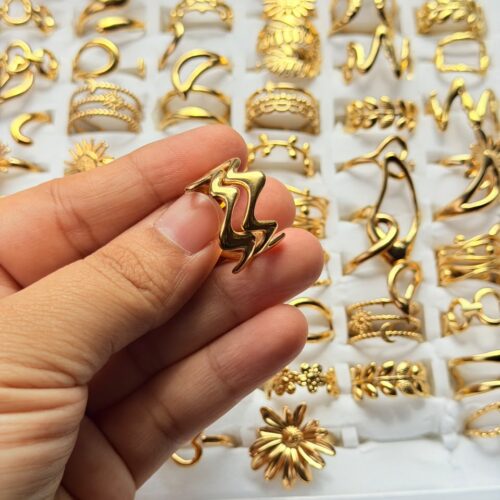 Golden Twist Ring