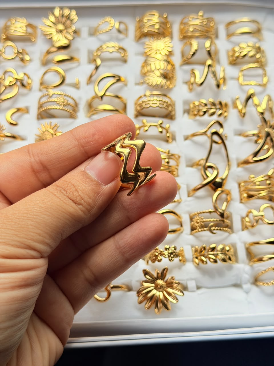 Golden Twist Ring