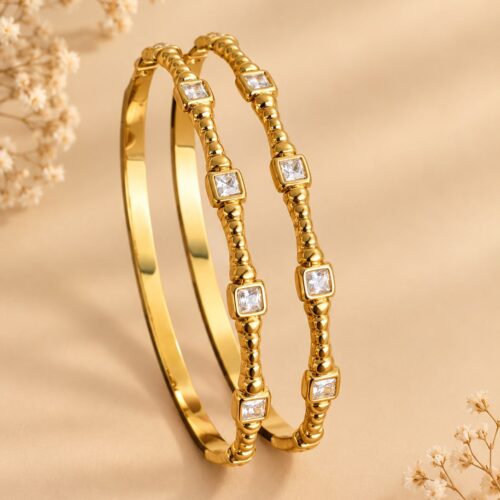 Royal Crystal Duo Bangle