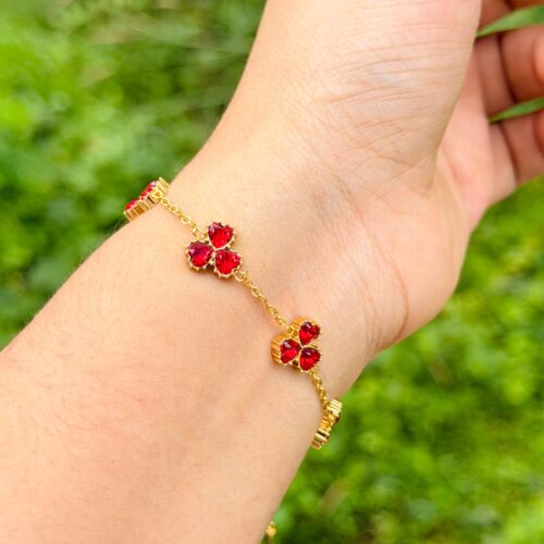 Ruby Trio Bracelet