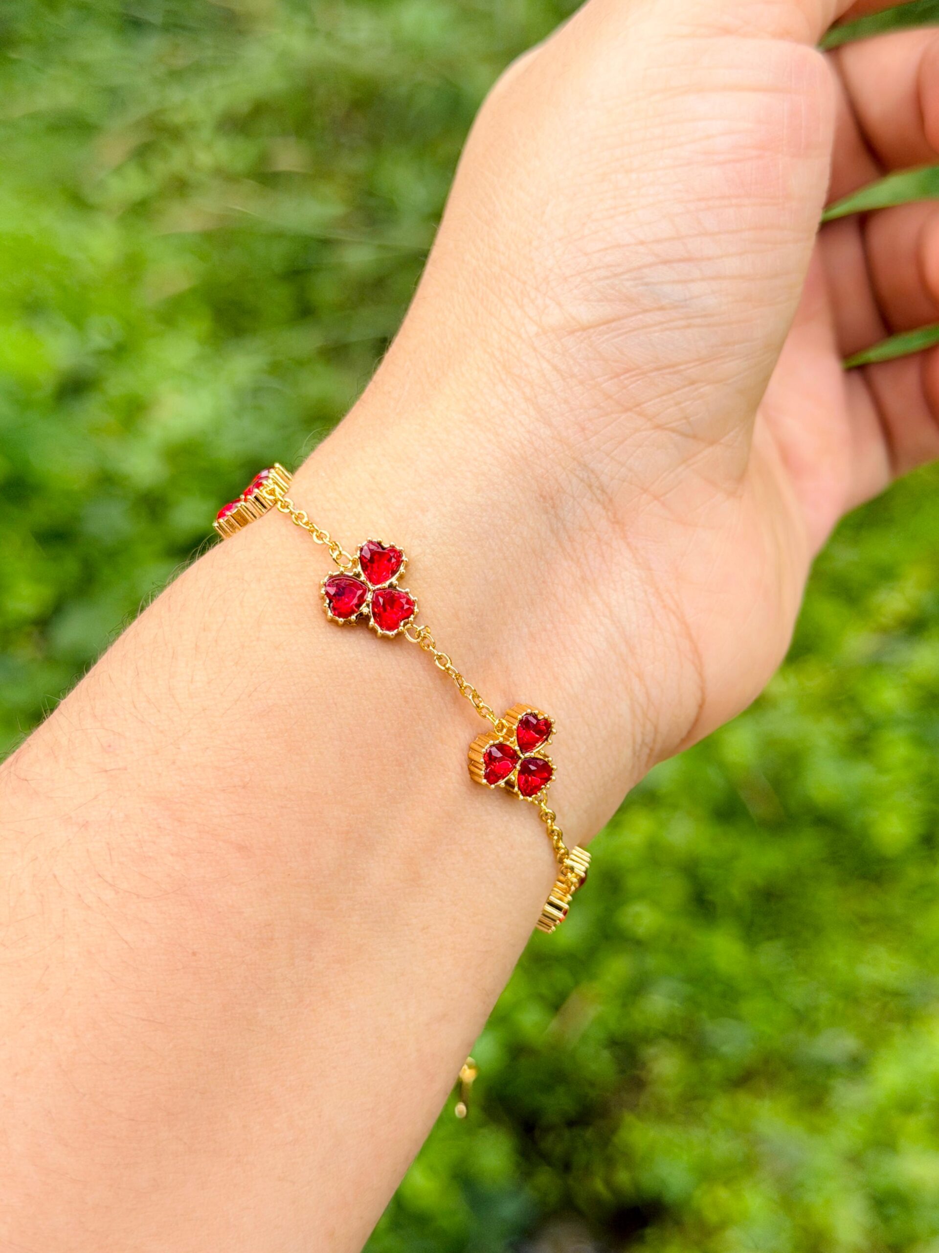 Ruby Trio Bracelet